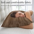thumbnail image 5 of Brown Wood Grain Throw Pillow Covers, Retro Farmhouse Wooden Plank Soft Breathable Pillow Cases with Invisible Zipper for Sleeping, Toddler Pillowcases for Couch Bed Sofa Chair 12x20 Inches, 5 of 9