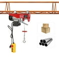 thumbnail image 4 of 110V 550lb Electric Hoist Crane Winch with Remote Control,Single/Double Slings and Emergency Stop Function, 4 of 8