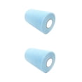 thumbnail image 3 of Moyic Carrete de rollo de tul de aplicación amplia de poliéster para decoración de fiestas DIYs rollo de telas de tul multifuncional C50 C50azul cielo 2Conjunto, 3 of 6