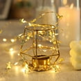 thumbnail image 3 of Skksst 6.5ft Golden Butterfly String Lights Christmas Wedding Party Home Bedroom Garland Fairy Light, 3 of 7