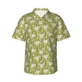 thumbnail image 2 of Xecao Daisies Flowers print Hawaiian shirt - a stylish short-sleeve button-down for men, perfect for casual beach and tropical outings., 2 of 9