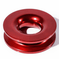 thumbnail image 3 of 2X Aluminum RECOVERY RING SNATCH-RING 41000Lb for 3/8 1/2Inch Synthetic Winch Rope RED, 3 of 8