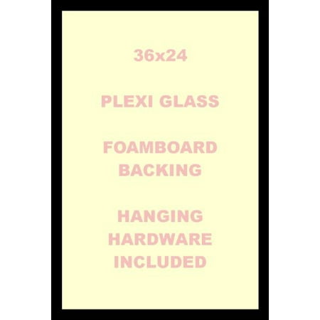 Contemporary Matte - buyartforless IF REDI 36x24 1.25 Black Picture Frame Black 36X24 Picture Frame / Poster Frame 1.25 Wide Contemporary Matte Black Finish