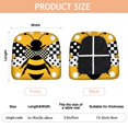 thumbnail image 3 of Cute Bee Seat Covers for Dining Room Chairs Set Of 4,Stretch Printed Washable Chair Seat Cover with Elastic Ties and Button,Removable Waterproof Couch Cushion Covers, 3 of 6