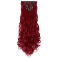 thumbnail image 2 of 8 Pcs Clip in Hair Extensions, Hair Wave Straight Hair Clip in Hair Extensions 24/26 Inchs, 2 of 6