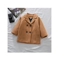 thumbnail image 2 of Kiapeise Toddler Boy Girl Winter Coat Button Fleece Jacket Warm Snowsuit Outfits, 2 of 4