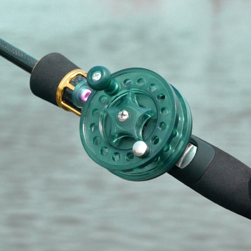 White/Black Fly Fishing Reel Transparent 60mm Fly Reel Diameter Aluminum  Fishing 