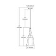 thumbnail image 2 of Alora 1 Light Pendant In Polished Chrome With Opal White And Champagne Plated Glass - Includes Recessed Lighting Kit, 2 of 2