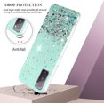 thumbnail image 3 of Compatible with Samsung Galaxy S20 FE Case Clear Glitter Silicone, Phone Case for Samsung S20 FE 5g Case Glitter Sparkle Pink Shockproof Thin Cover (Green), 3 of 14