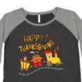 thumbnail image 4 of Inktastic Happy Thanksgiving Turkey Train with Food Women's Plus Size T-Shirt, 4 of 5