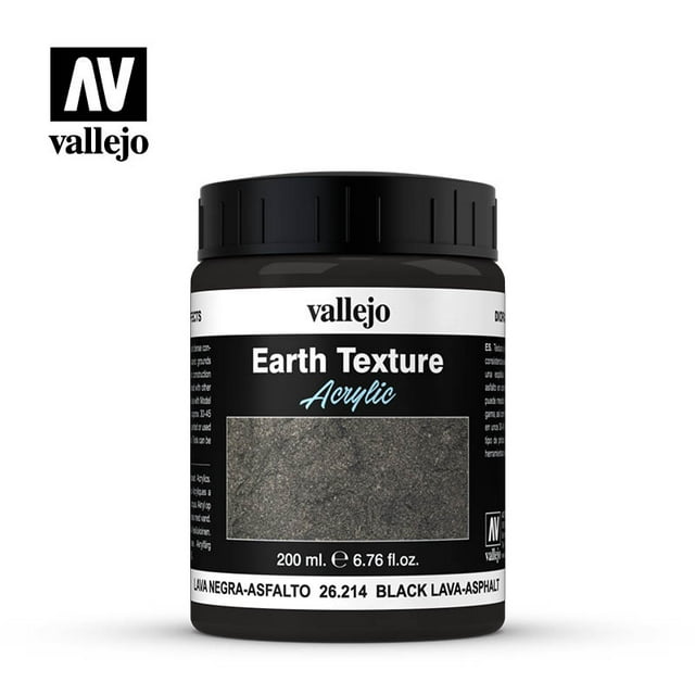 Vallejo Diorama FX Texturas de Tierra 200 ml (6.76 fl.oz.) - Pigmentos Permanentes y Resinas Acrílicas Base Agua, Ideal para Miniaturas, Maquetas a Escala y Dioramas