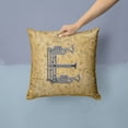 thumbnail image 2 of Carolines Treasures CJ2004-EPW1414 Letter E Musical Instrument Alphabet Canvas Fabric Decorative Pillow  14Hx14W, 2 of 4