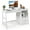White, variant on Giantex Wooden Computer Desk, Home Office Desk w/Large Storage Space, Multipurpose Ladder Writing Study Table, Black