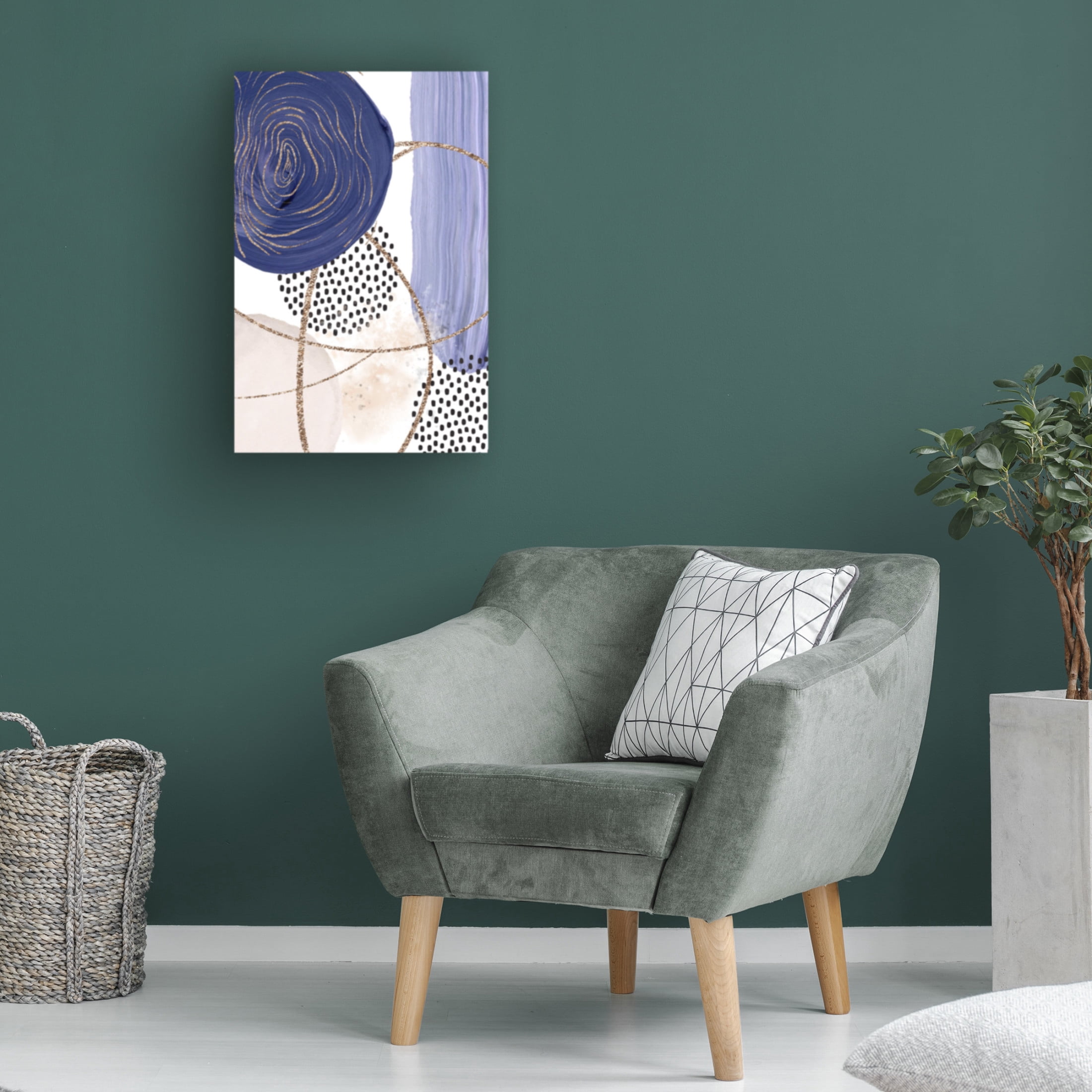 Trademark Fine Art Sally Ann Moss Circle of Colour 2 Canvas Wall Art