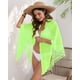 thumbnail image 5 of Pareos de Playa Bohemios para Mujer, Pareos de Transparente para Bikini, Faldas para Trajes de Baño. Verde Brillante Talla Única, 5 of 8