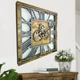 thumbnail image 3 of THE GEARS CLOCK Wall Clock with Real Moving Gears AM-LI_ 24 in Square Wood-Stone, 3 of 9