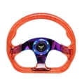 thumbnail image 4 of Universal D Shaped 13'' Auto Acrylic Steering Wheel Modification Accessories Orange, 4 of 8