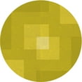 thumbnail image 1 of Ahgly Company Tapis d'Intérieur Lavables en Machine, Ronds, Jaunes Transitionnels, 4' Ronds, 1 of 7
