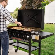 High Performance 36" Omnivore Griddle with X-Braced Hood and Adjustable Zones for Outdoor Cooking