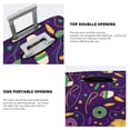 thumbnail image 5 of Xecao Mardi Gras and Donuts print Elastic Luggage Cover, with double-sided print , is perfect for travel, business, and daily use, 5 of 9
