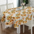thumbnail image 1 of Oval Tablecloth 52 x 70 Inch, Sunflower Flower Tablecloth for Oval Table, Fabric Wrinkle Free Washable Waterproof Tablecloth Oval Table Cloth for Kitchen Dining Room Table, 1 of 5