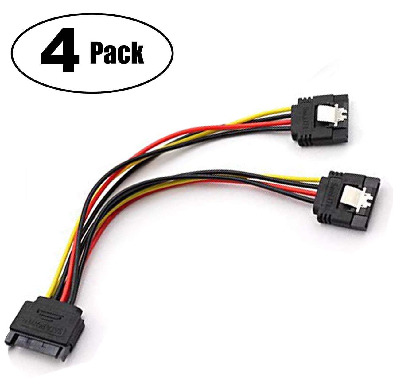 SATA Power Splitter Cable, SSD Power Cable HDD Power Cable Hard Power Cable SATA Pin Male to - Walmart.com