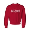 thumbnail image 1 of Youth 8675309 Funny Retro 80's Crewneck Sweatshirt, 1 of 1