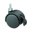 thumbnail image 2 of Set of 2 nylon swivel castors M8 threaded nuts black, 2 of 3