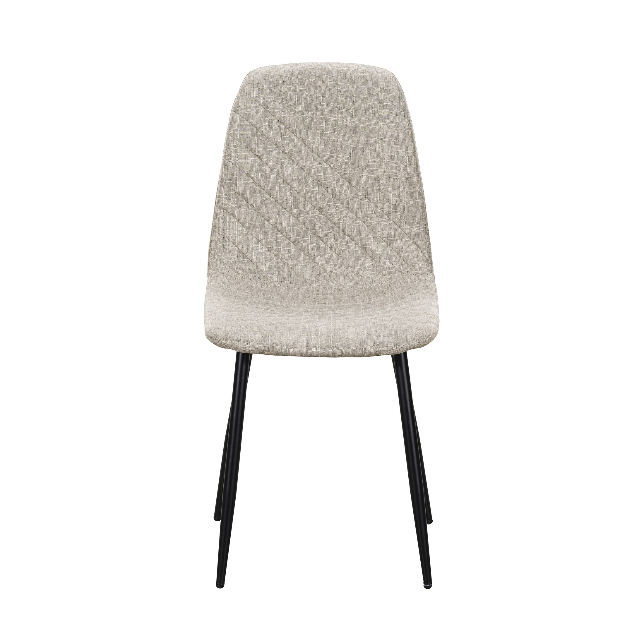 OakvillePark Ella Contemporary Textured Fabric Dining Side Chairs, Taupe (Set of 4)