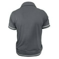 thumbnail image 5 of DAFPZW Men’s Athletic Short Sleeve Golf Shirts Casual Moisture Wicking T-Shirt Buttons Collared Solid Tee Tops with Pocket, 5 of 7