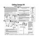 thumbnail image 5 of Ceiling Lighting Canopy Kit Pendant Light Plate Cover with All Mounting Hardware for Chandelier or, 5 of 5