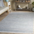 thumbnail image 2 of SAFAVIEH Mila Coretta Striped Polyester Area Rug, Light Blue/Gray, 6'7" x 6'7" Square, 2 of 8