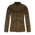 ZQUUVOU Men's Steampunk Frock Blazer Coat Gentleman Medieval Jacket
