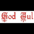thumbnail image 3 of CafePress - God Jul Women's Dark Pajamas - Women's Short Sleeve Print T-Shirt and Pants Dark Cotton Pajama Set, 3 of 7
