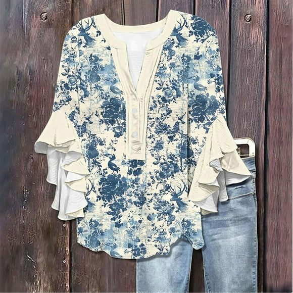 90 Clothes Women Women S Shirts Short Sleeve Trendy Fashion Women Tall Womens Button Shirts Blouses Blouses round Neck Blouse Ladies Turtleneck Tops Lady Swim Top Flowing Shirt Women Lady Floral Top W