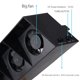 thumbnail image 2 of GAXIRE Ventilador De Enfriamiento Negro Para Consola Con Control Automático Temperatura, 2 of 8