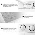 thumbnail image 5 of Portable Twin Tub 17.6lb Washing Machine Washer Spin Dryer White Plastic, 5 of 6