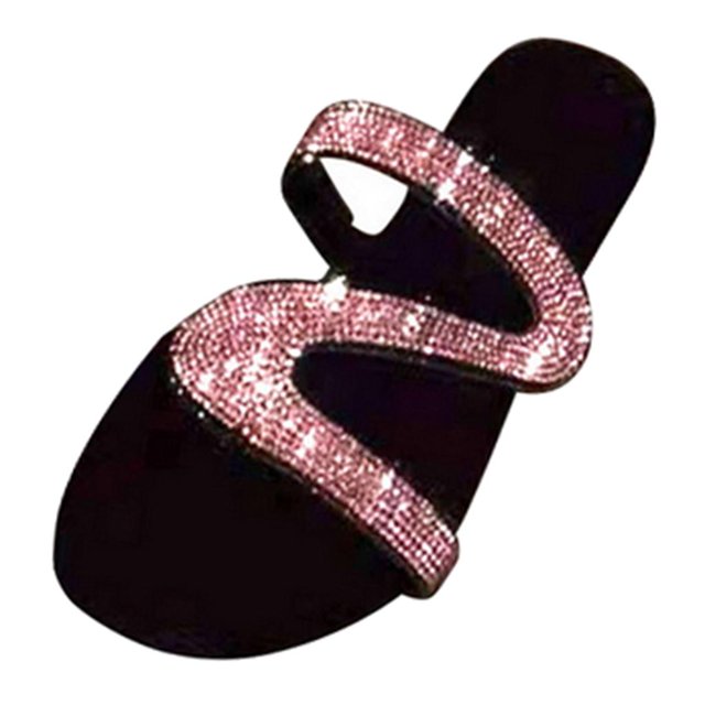 Zapatillas de mujer con brillo al aire libre Sandalias Zapatos romanos de Rosado Sunnimix Sandalia de zapatilla de mujer nueva