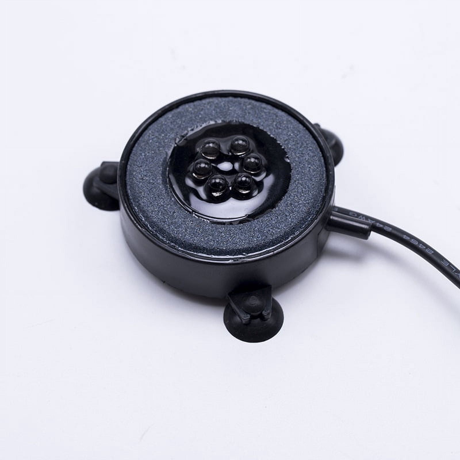 Jinsinto Aquarium Stone Disk, Round Fish Tank Bubbler with LEDs, Aquarium and Fish Tank Decoration