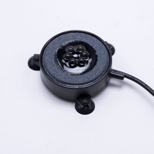 Jinsinto Aquarium Stone Disk, Round Fish Tank Bubbler with LEDs, Aquarium and Fish Tank Decoration