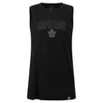 thumbnail image 2 of Women's Levelwear Black Toronto Maple Leafs Influx Darkmoon Tank Top, 2 of 3