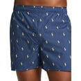 thumbnail image 6 of Polo Ralph Lauren Mens Classic Fit Woven Cotton Boxers (Medium,Navy/Yellow/Blue), 6 of 6