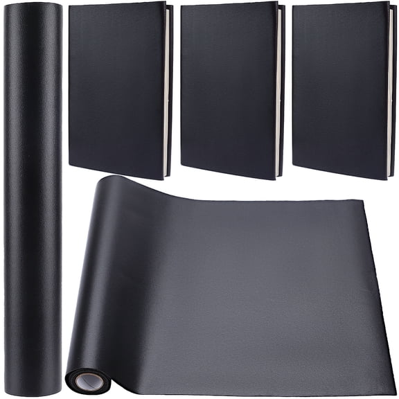 55 x 11.8” PU Leather Book Cloth Black