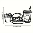 thumbnail image 3 of ​​XIANXIAN Metal Hamburgers French fries Cola Wall Art - Artistic Home Decoration Wall Decor Pendant for Living Room Bedroom Entryway Artistic Focal Point Display​​, 3 of 6
