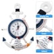 thumbnail image 5 of Reloj de ancla de estilo mediterráneo BESPORTBLE, reloj colgante con rueda de barco náutico con temática marina, decoración, 5 of 7