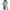 Blue, variant on Canrulo Women's Waterproof Double-Breasted Trench Coat Classic Lapel Overcoat Slim Outerwear Coat with Belt Army Green M