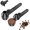 Black *2 pack, variant on Coffee Scoop & Funnel for Reusable K Cup Refillable Coffee Pods, Coffee Measuring Spoon 2 Tablespoon Capacity, Scoop with Funnel for Ground Coffee, Protein Powder, Tea (Black, 2 Pack)
