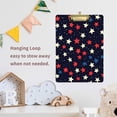 thumbnail image 4 of FORMRS Acrylic Clipboard with Low Profile Clip Standard A4 Letter Size, 12.5" x 9", Red Starry Pattern, 4 of 8