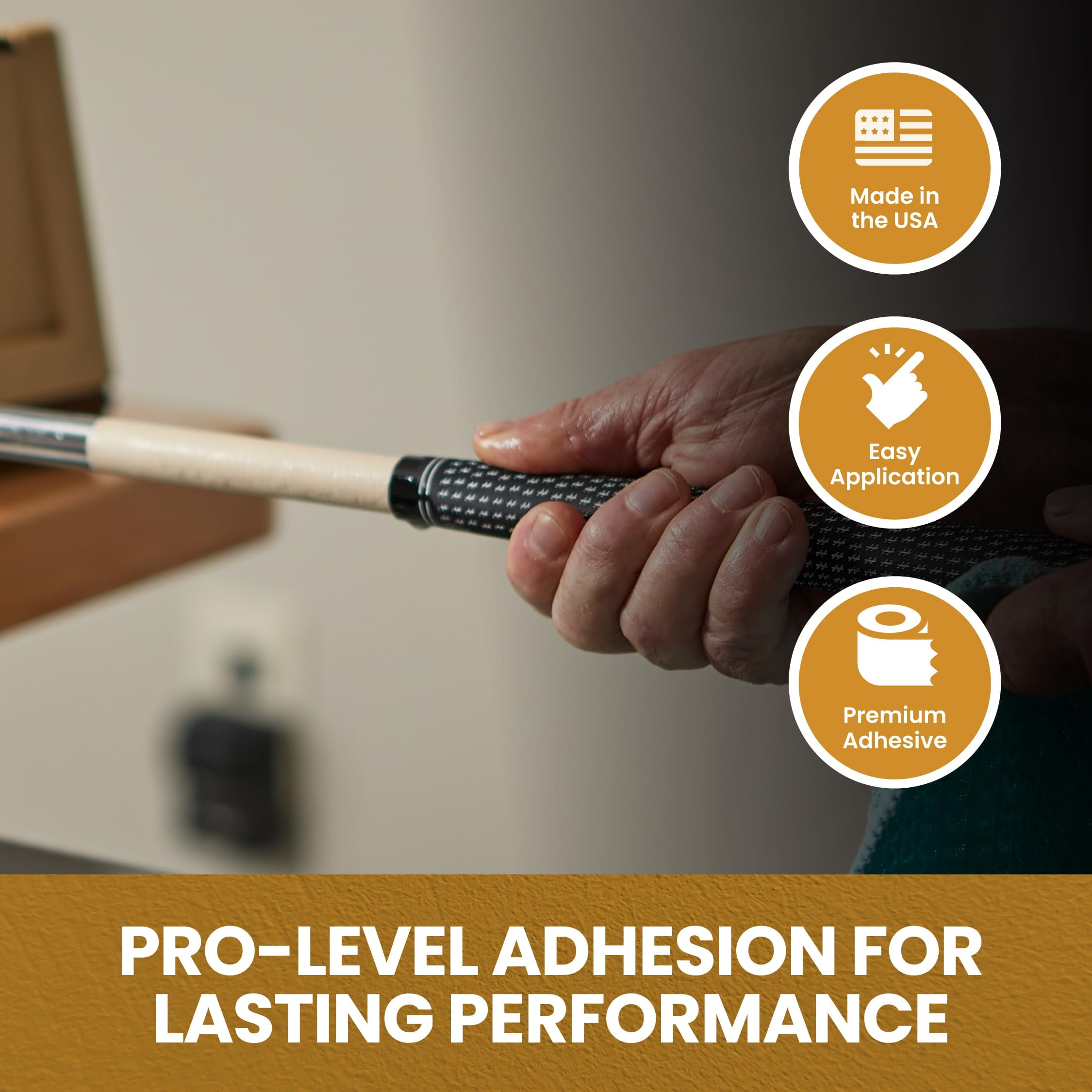 Brampton Golf Grip Tape Roll, Premium Solvent-Activated Double Sided Adhesive for Golf Club Regripping, 48mm x 36 Yards