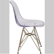 2 Transparent Dining Chairs
